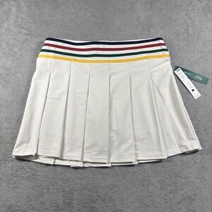 Aqua Athletic x Venus Williams Women's Pleated Tennis Skort White Sz XL NWT Read